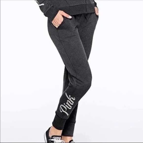Victoria secret pink bling skinny joggers - Picture 2 of 7